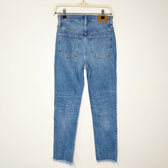 Madewell The Perfect Vintage Jeans High Rise Tapered Leg Ainsworth Wash Size 25 - Picture 4 of 12